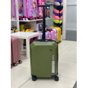 Чемодан 20 дюймов Yufei Lift хаки из поликарбоната (ручная кладь)