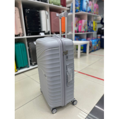 Чемодан 28 дюймов Travel Air светло-серый из полипропилена