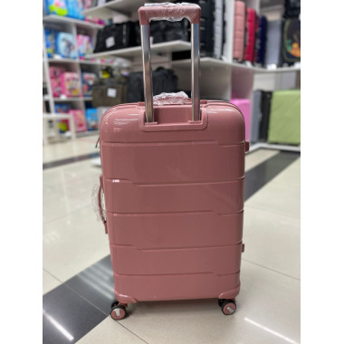 Чемодан 28 дюймов Travel Fashion One розовый из полипропилена